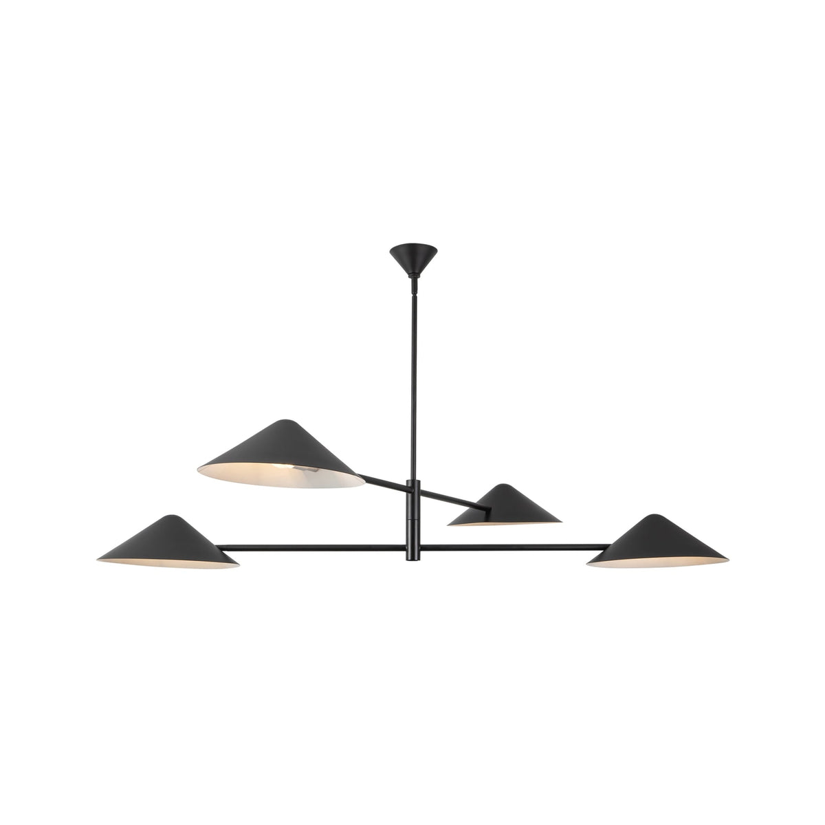 Alora Ashford Chandelier in matte black finish