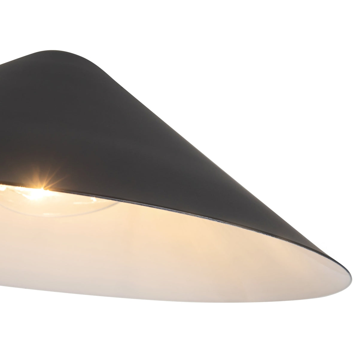 Close-up of Alora Ashford Chandelier in matte black finish close-up