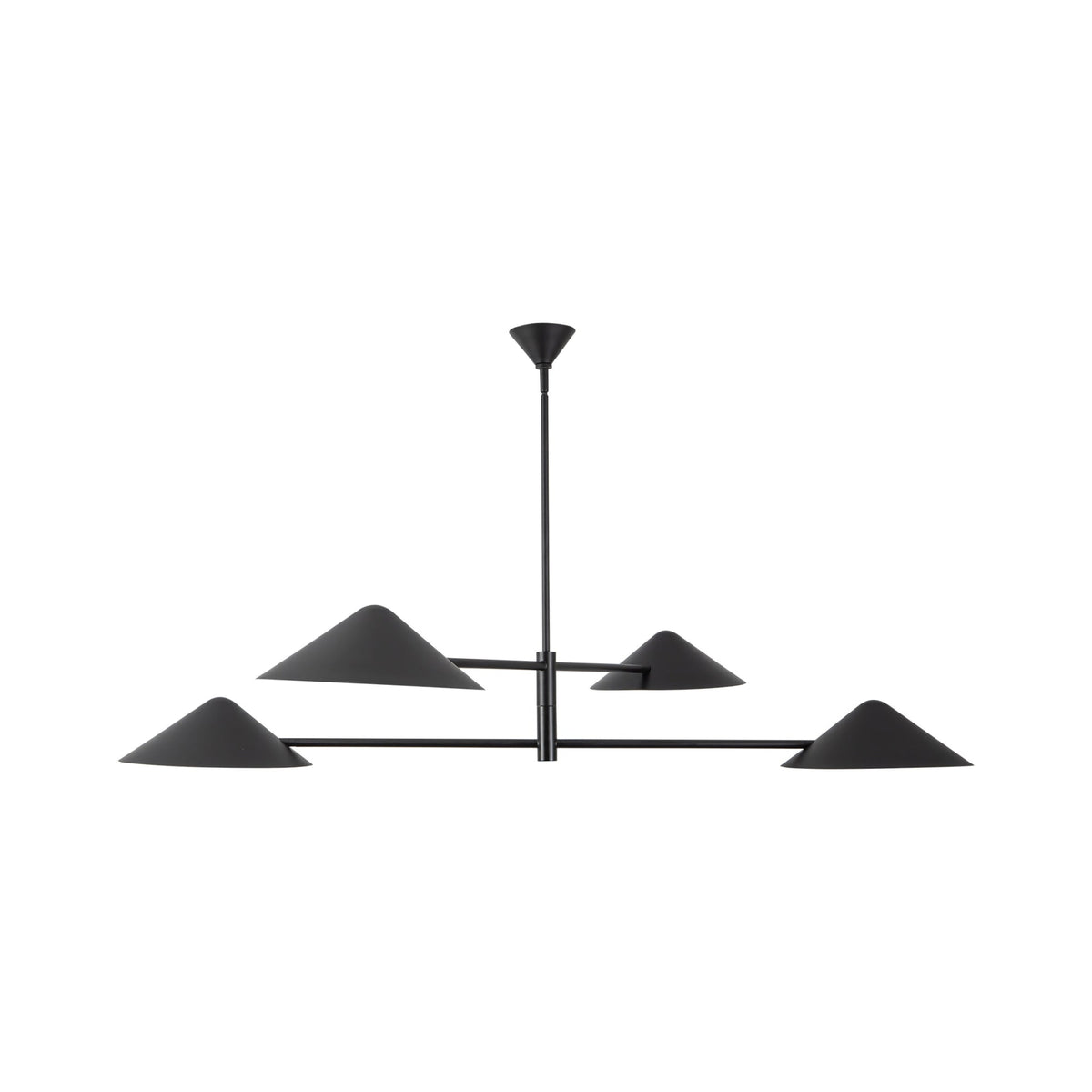 Alora Ashford Chandelier in matte black finish