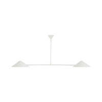 Alora Mood Ashford Linear Pendant in antique white finish