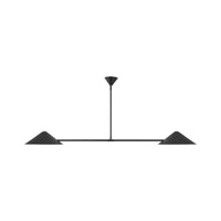 Alora Mood Ashford Linear Pendant in matte black finish