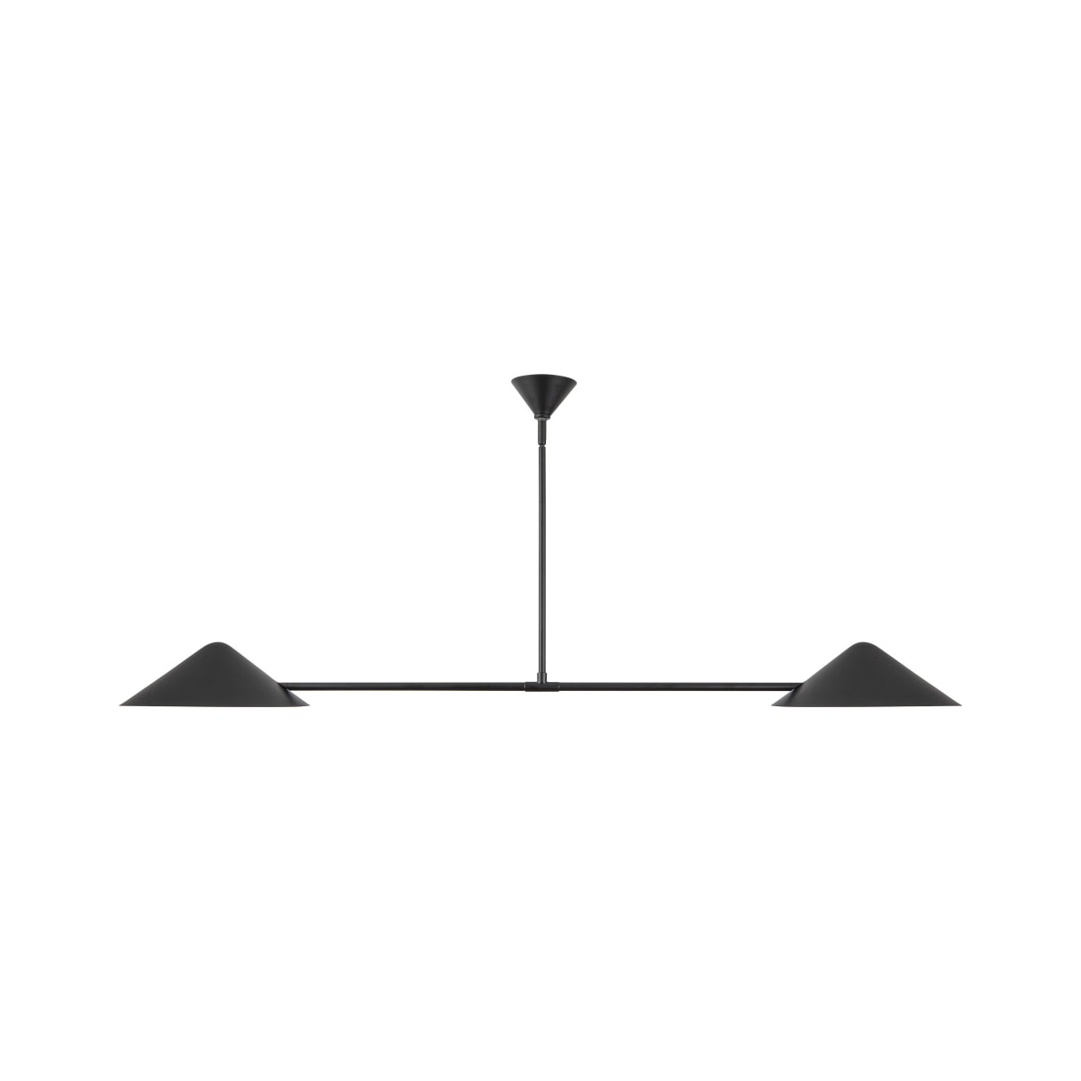 Alora Mood Ashford Linear Pendant in matte black finish