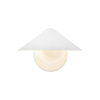 Alora Ashford Wall Sconce in 8-inch size and  antique white finish