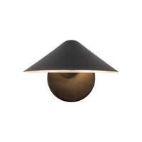 Alora Ashford Wall Sconce in 8-inch size and matte black finish