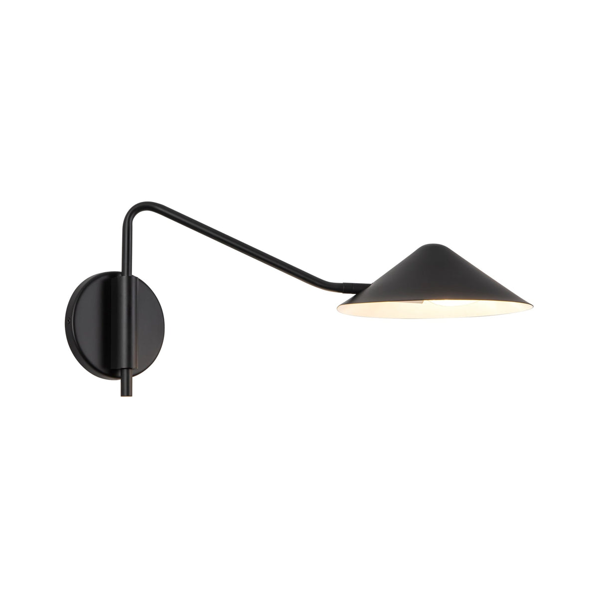 Alora Ashford Wall Sconce in 19-inch size and matte black finish