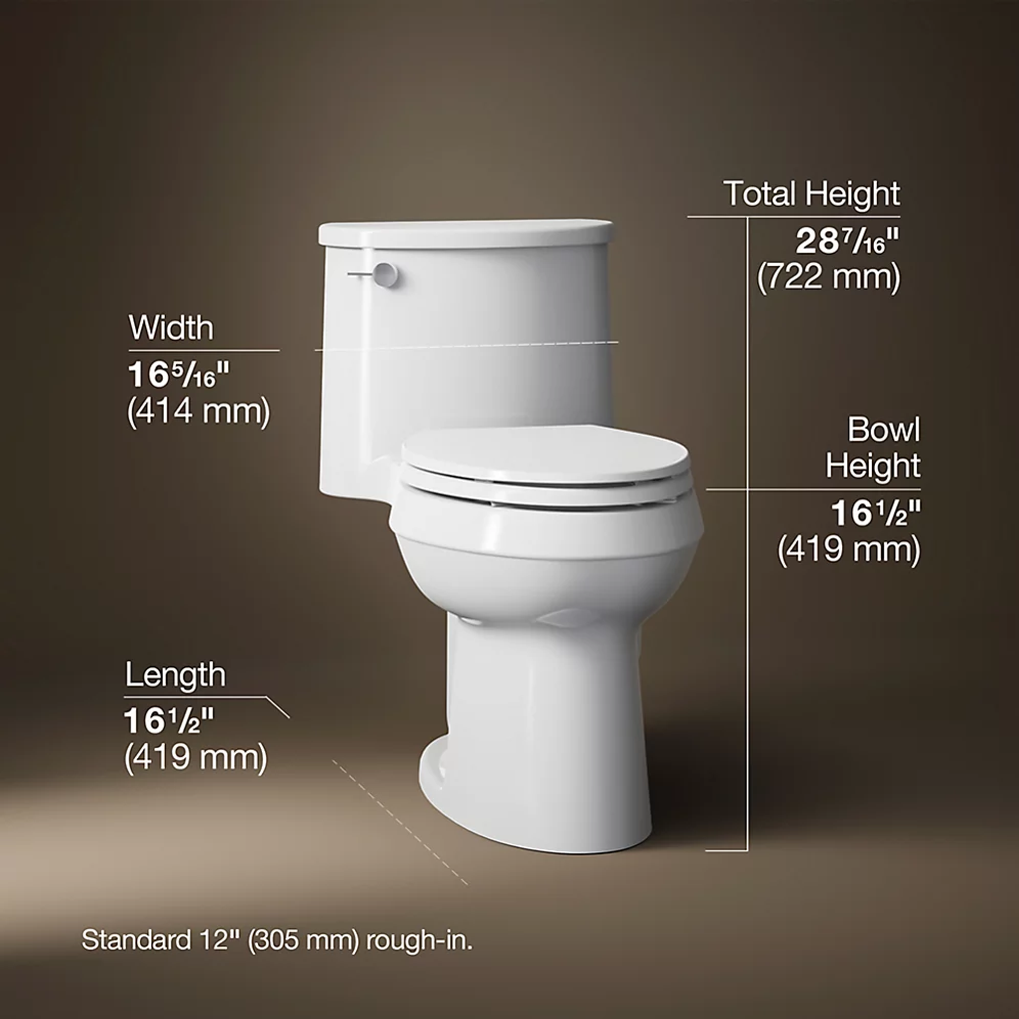 ADAIR® COMFORT HEIGHT ONE-PIECE ELONGATED TOILET - robinsonco.ca