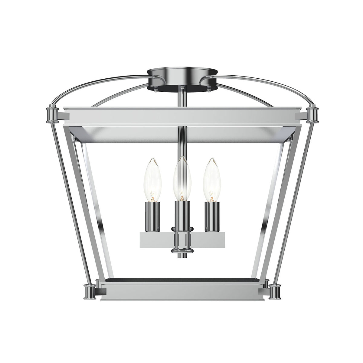 MANOR 4 LIGHT LARGE SEMI FLUSH MOUNT