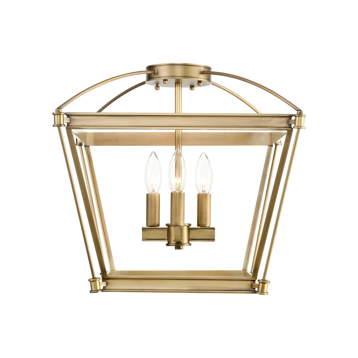 MANOR 4 LIGHT LARGE SEMI FLUSH MOUNT - robinsonco.ca