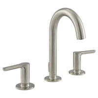 STUDIO S 8-INCH WIDESPREAD 2-HANDLES BATHROOM FAUCET WITH LEVER HANDLES - robinsonco.ca