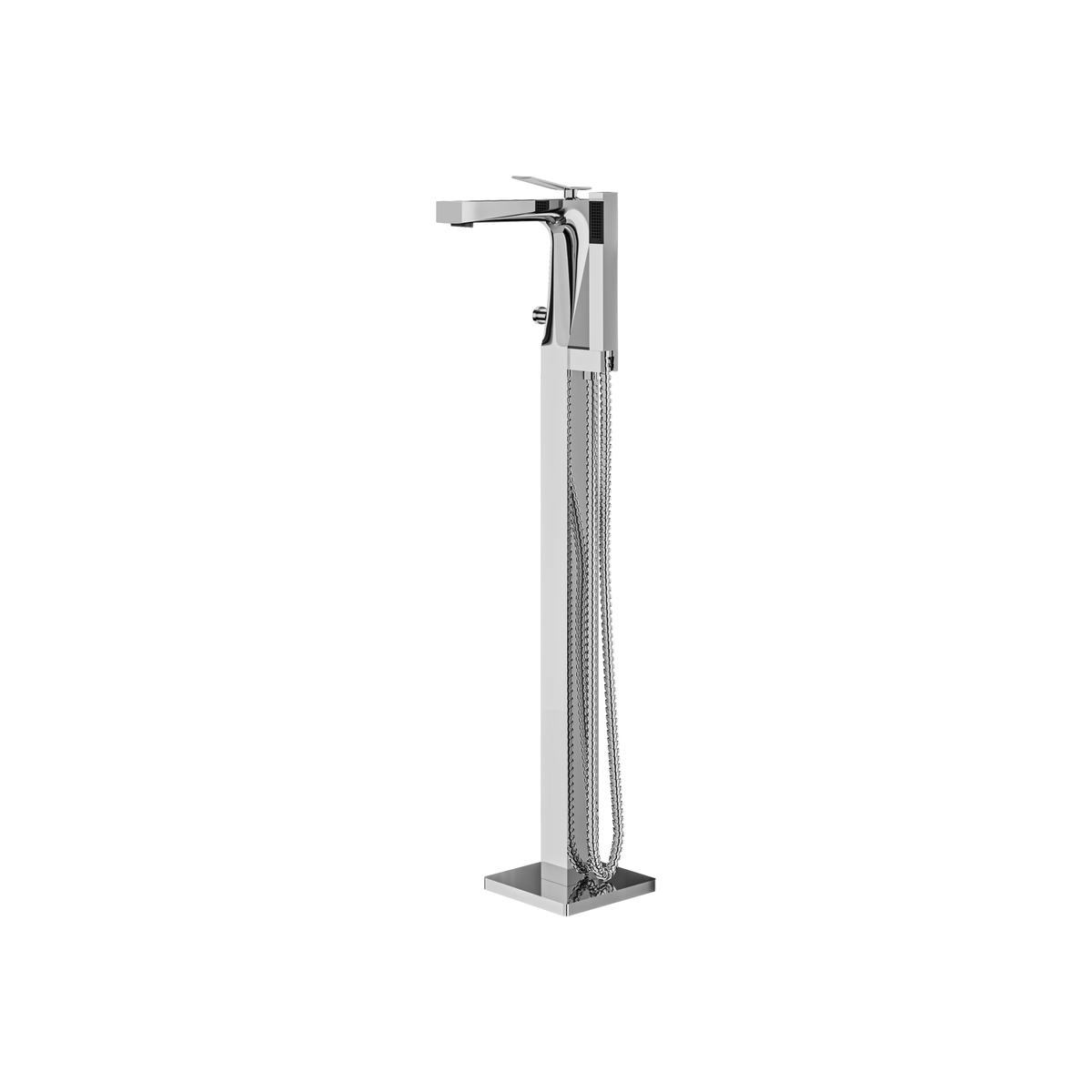 FLOORMOUNT TUB FAUCET WITH HANDSHOWER