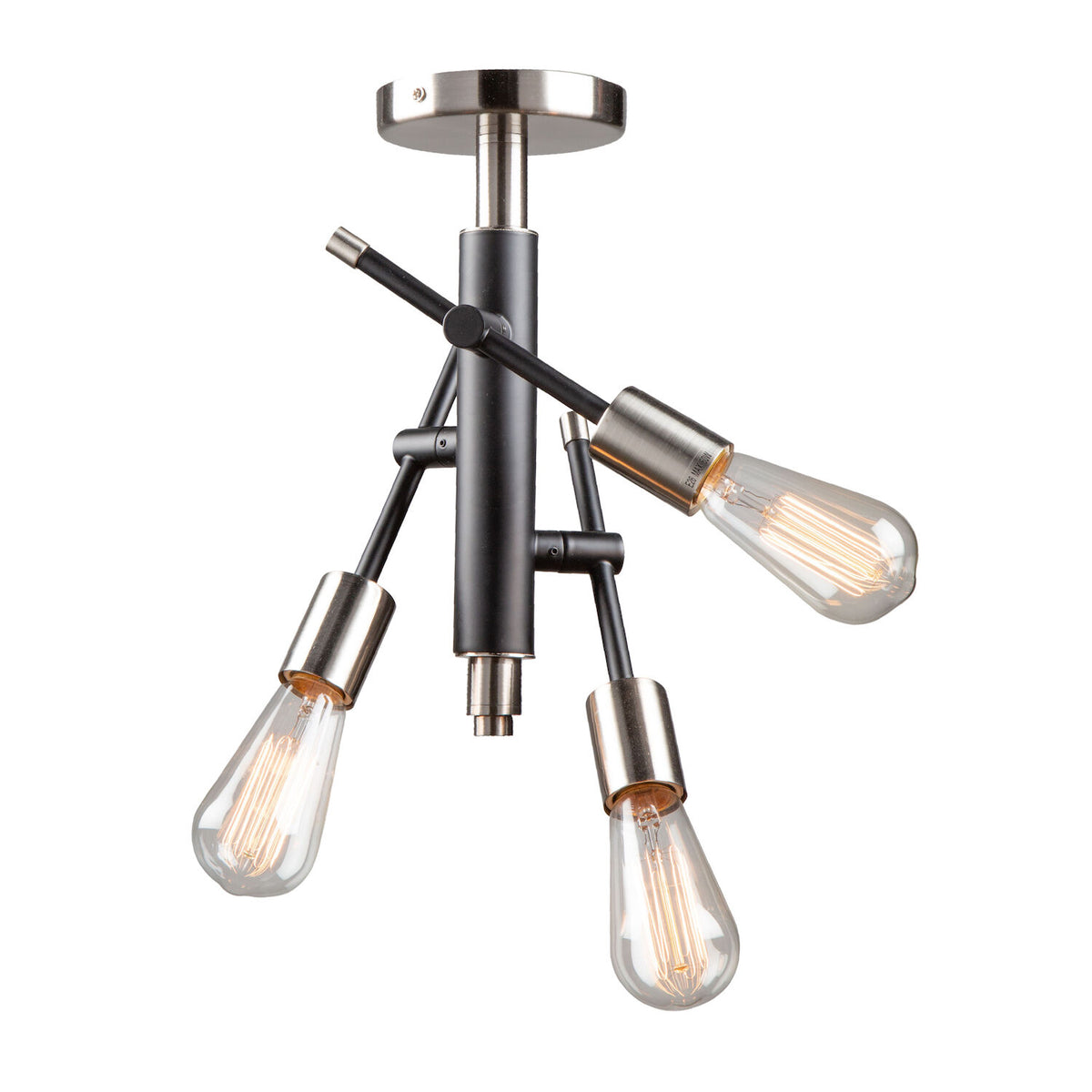 TRURO THREE LIGHT SEMI FLUSH MOUNT