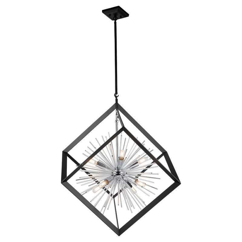 SUNBURST 31-INCH EIGHT LIGHT CHANDELIER - robinsonco.ca