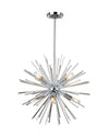SUNBURST 19-INCH EIGHT LIGHT CHANDELIER