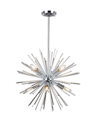 SUNBURST 19-INCH EIGHT LIGHT CHANDELIER