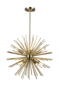 SUNBURST 19-INCH EIGHT LIGHT CHANDELIER - robinsonco.ca