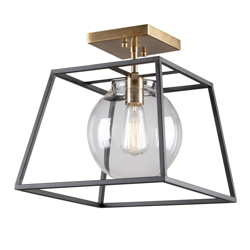 BRIDGETOWN ONE LIGHT SEMI FLUSH MOUNT