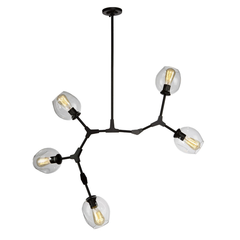 ORGANIC FIVE LIGHT CHANDELIER