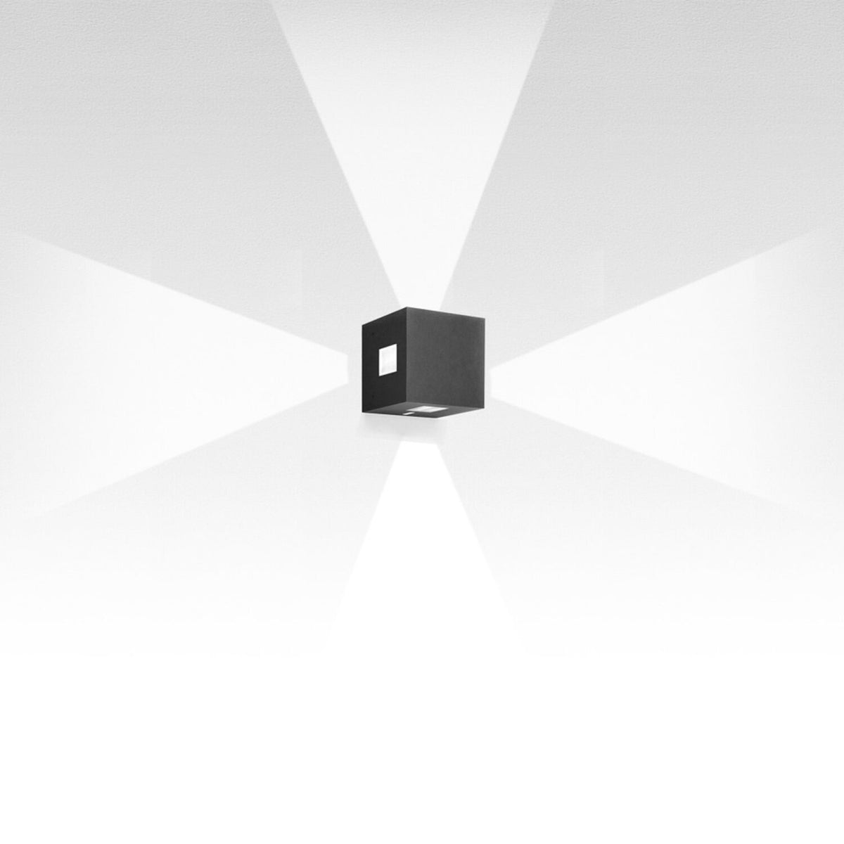 EFFETTO 14-INCH SQUARE DIRECT/INDIRECT 4-LARGE BEAMS WALL LIGHT - robinsonco.ca
