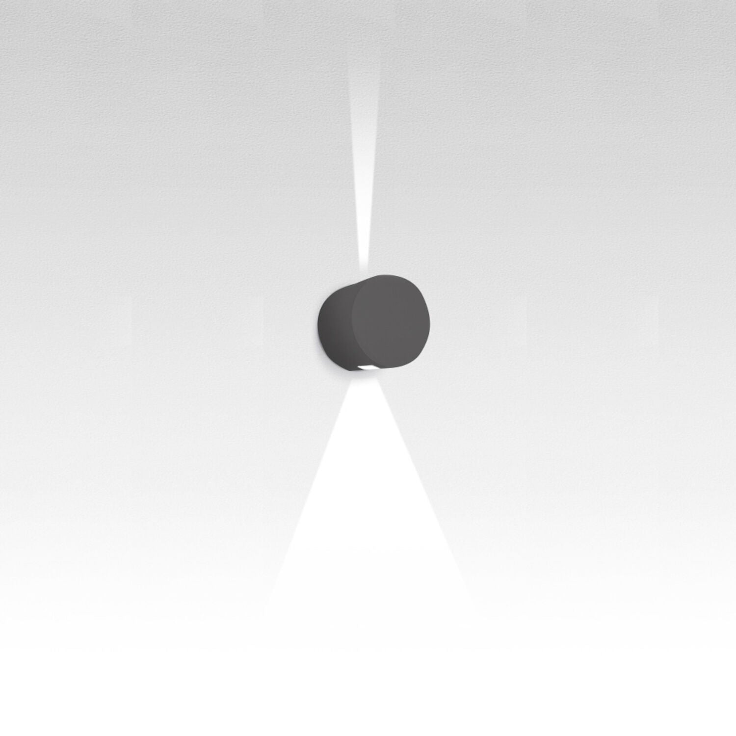 EFFETTO 16-INCH ROUND DIRECT/INDIRECT 1-LARGE BEAM + 1-NARROW BEAM WALL LIGHT