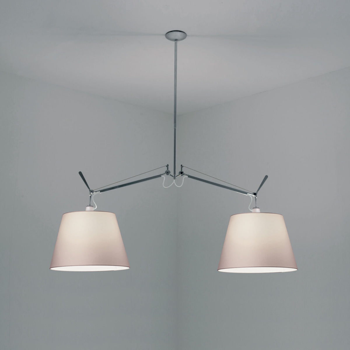 TOLOMEO DOUBLE SHADE SUSPENSION WITH 14-INCH DIFFUSER