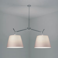 TOLOMEO DOUBLE SHADE SUSPENSION WITH 17-INCH DIFFUSER