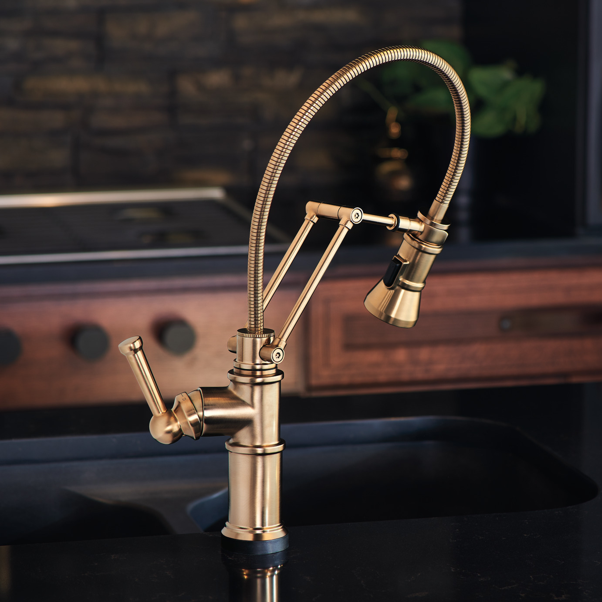 ARTESSO® SMARTTOUCH® ARTICULATING KITCHEN FAUCET WITH FINISHED HOSE - robinsonco.ca
