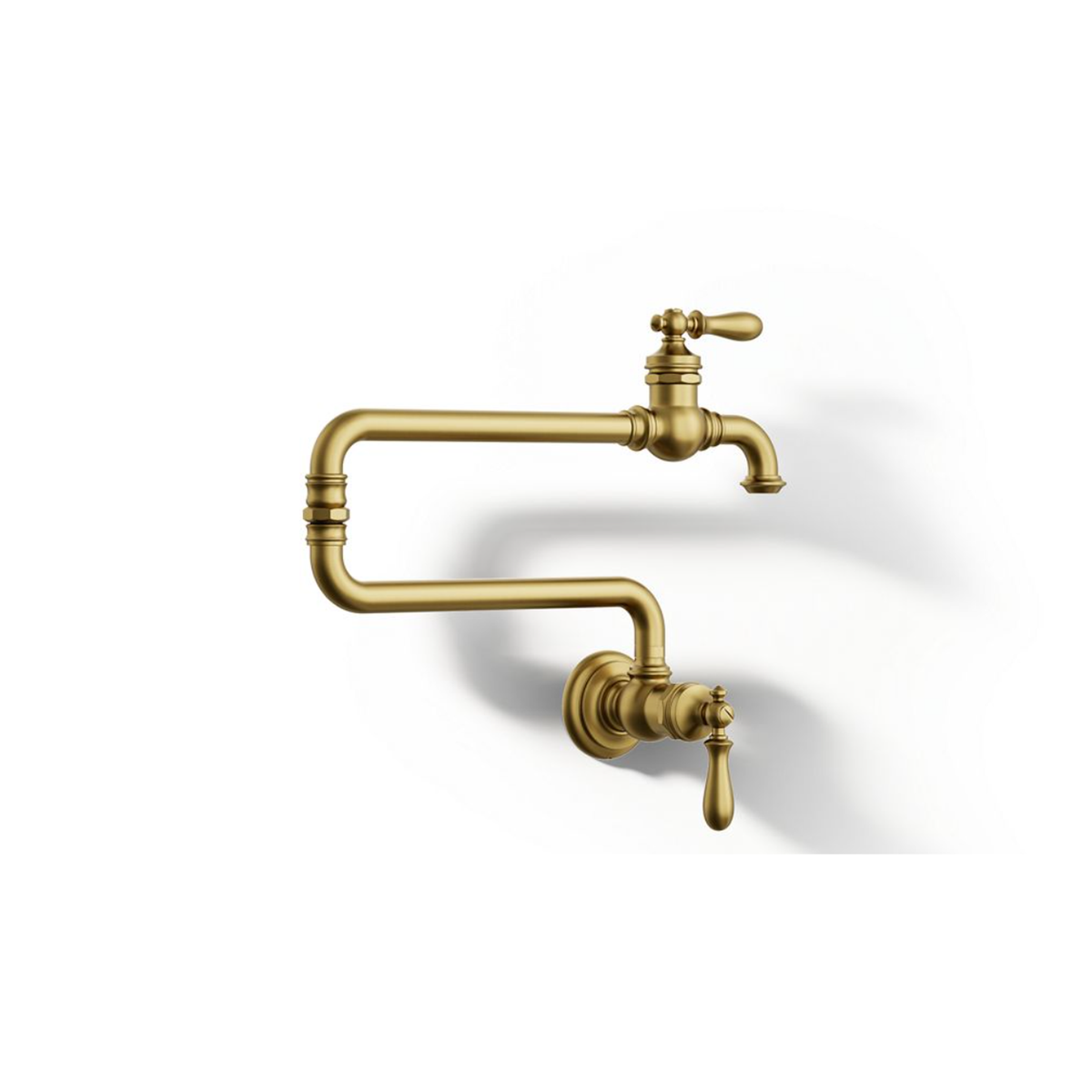 ARTIFACTS® SINGLE-HOLE WALL-MOUNT POT FILLER KITCHEN SINK FAUCET WITH 22-INCH EXTENDED SPOUT - robinsonco.ca