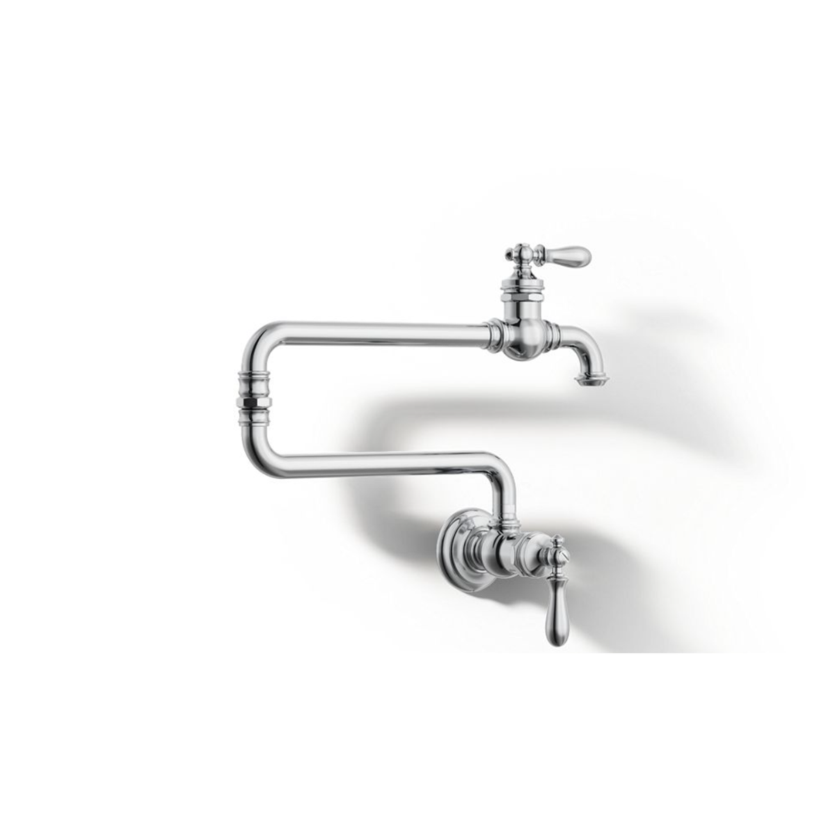 ARTIFACTS® SINGLE-HOLE WALL-MOUNT POT FILLER KITCHEN SINK FAUCET WITH 22-INCH EXTENDED SPOUT - robinsonco.ca