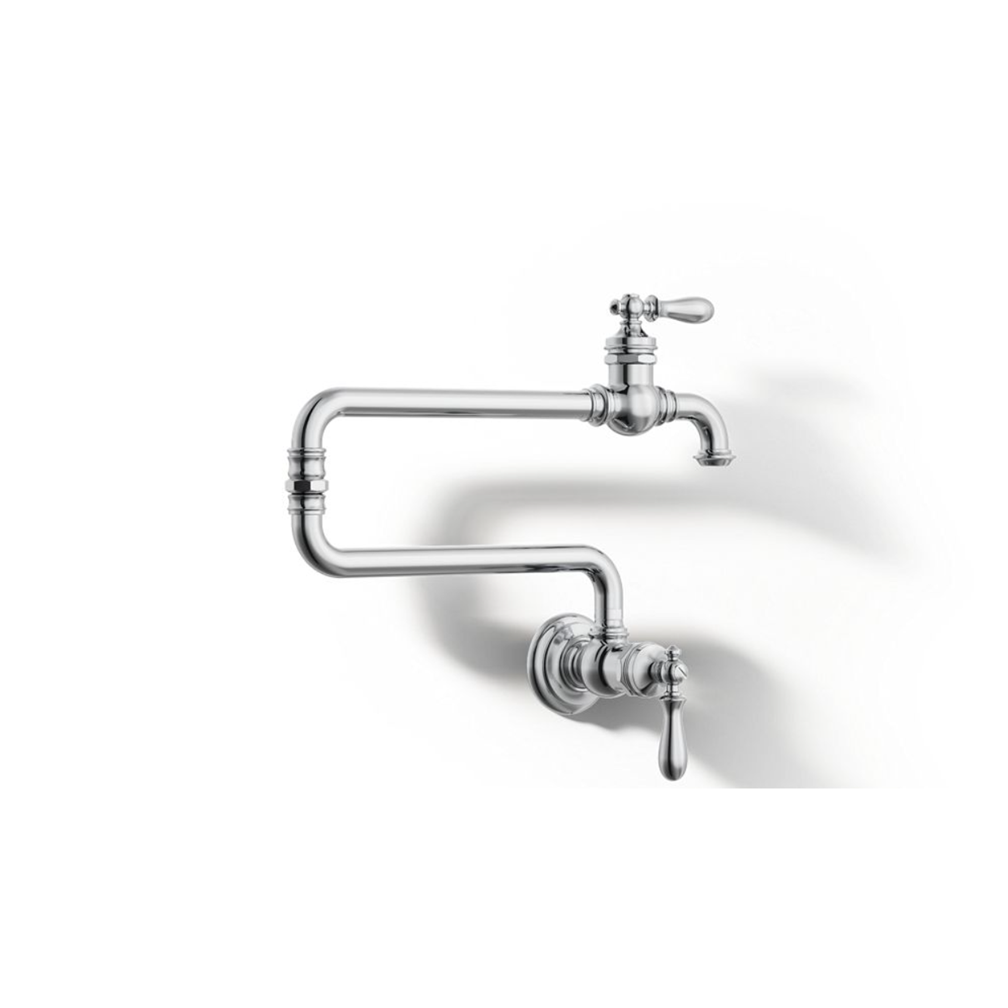 ARTIFACTS® SINGLE-HOLE WALL-MOUNT POT FILLER KITCHEN SINK FAUCET WITH 22-INCH EXTENDED SPOUT - robinsonco.ca