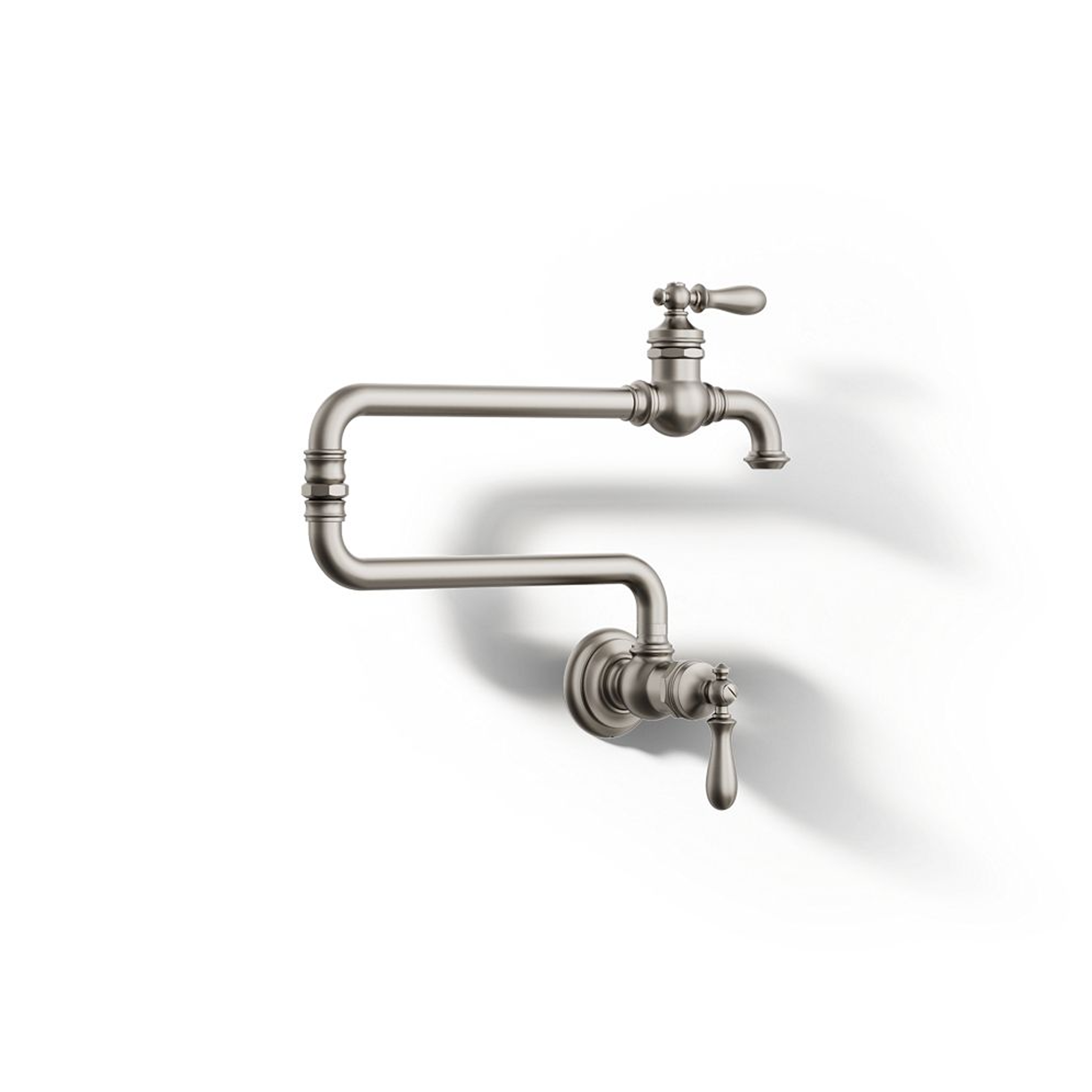 ARTIFACTS® SINGLE-HOLE WALL-MOUNT POT FILLER KITCHEN SINK FAUCET WITH 22-INCH EXTENDED SPOUT - robinsonco.ca