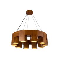Kuzco 38" Bosco Chandelier in natural oak finish