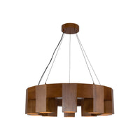 Kuzco 38" Bosco Chandelier in natural oak finish