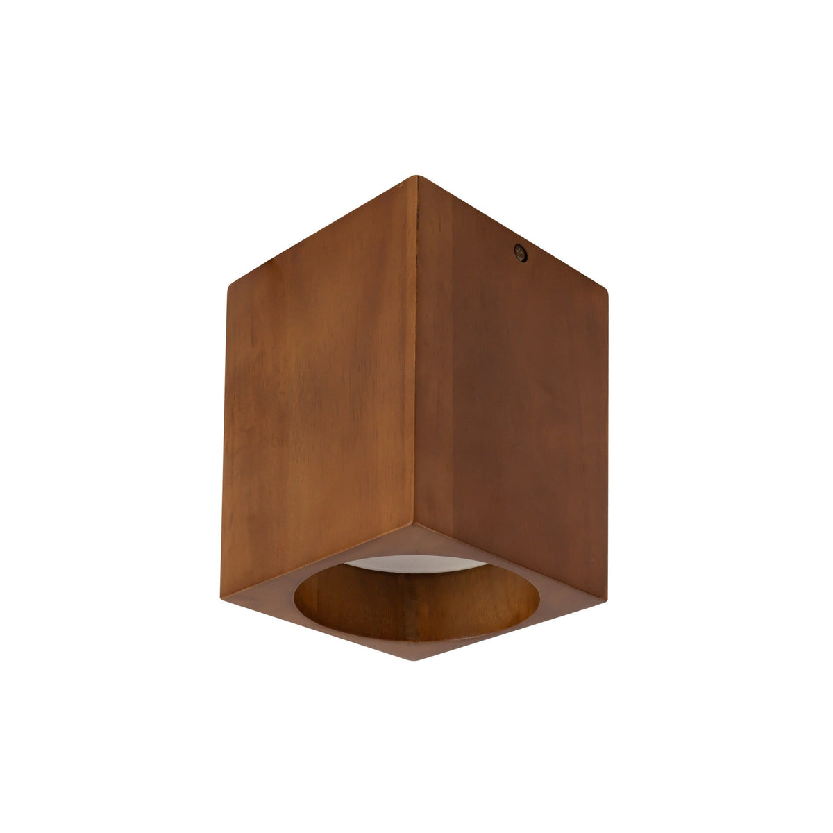 Kuzco Bosco 7" semi-flush mount in walnut finish