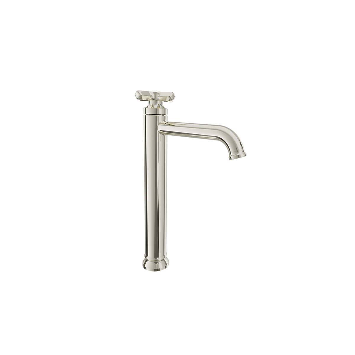 Baril Beaumont B20 high single-hole lavatory faucet in Polished Nickel