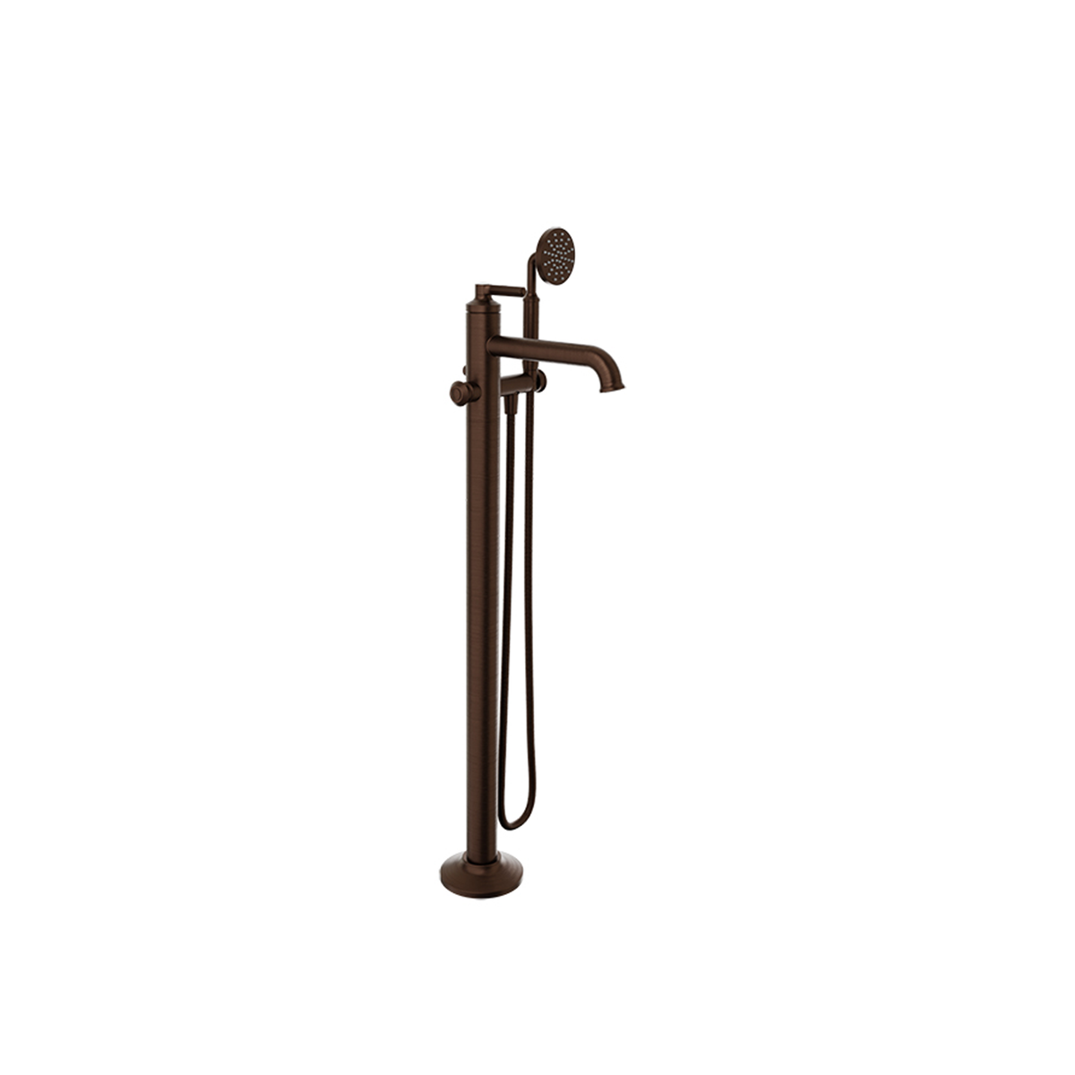 Baril Beaumont B20 floor-mounted tub filler with hand shower