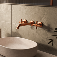 BEAUMONT B20 TWO HANDLES WALL-MOUNTED LAVATORY FAUCET
