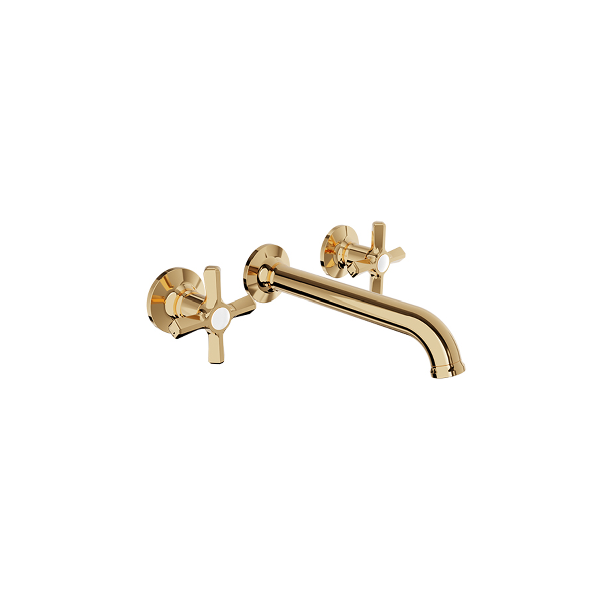 Baril Beaumont B20 two handles wall-mounted faucet