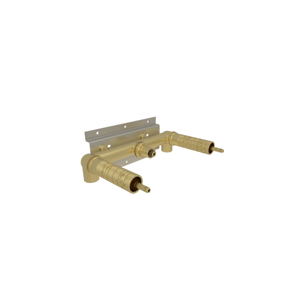 Baril two handles wall-mount lavatory rough-in fixture