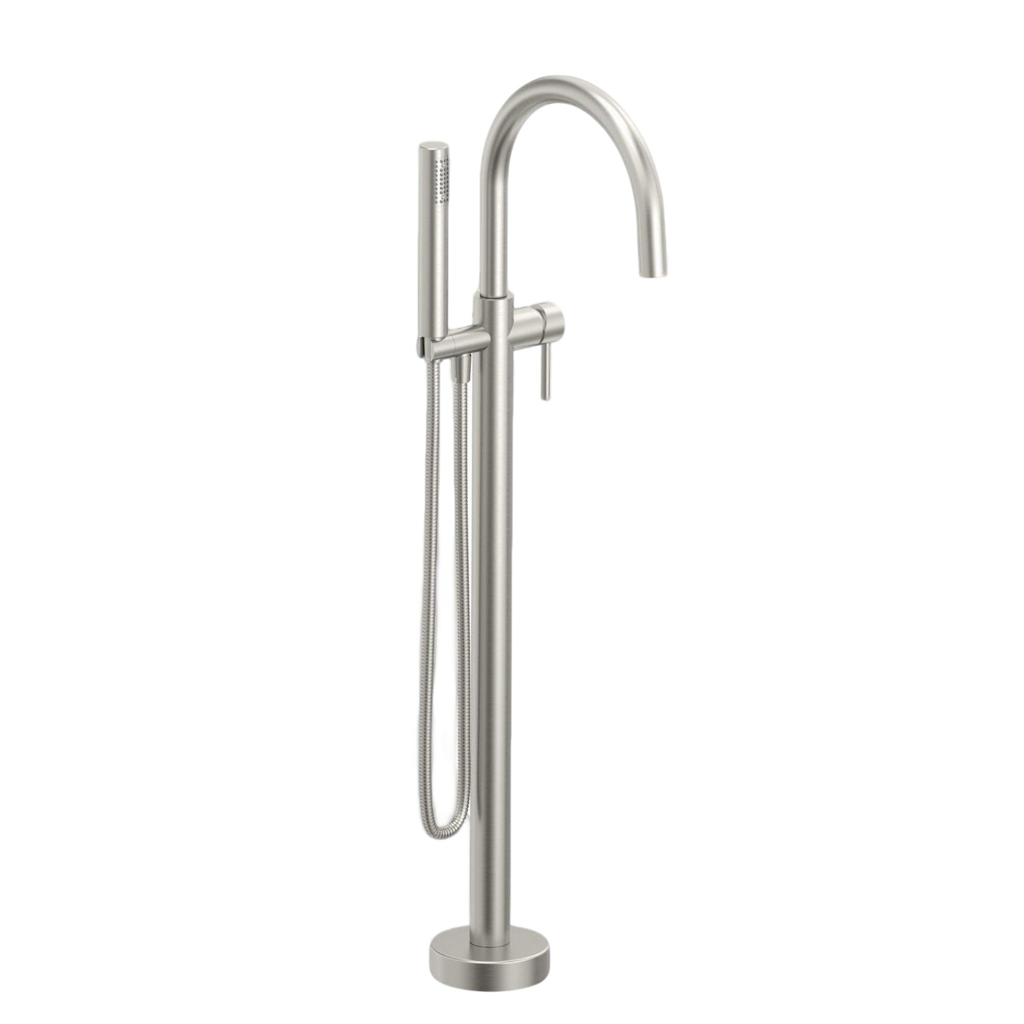 ZIP B66 FLOOR-MOUNTED TUB FILLER WITH HAND SHOWER