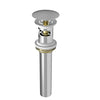 PUSH-BOTTON POP-UP LAVATORY DRAIN WITH OVERFLOR