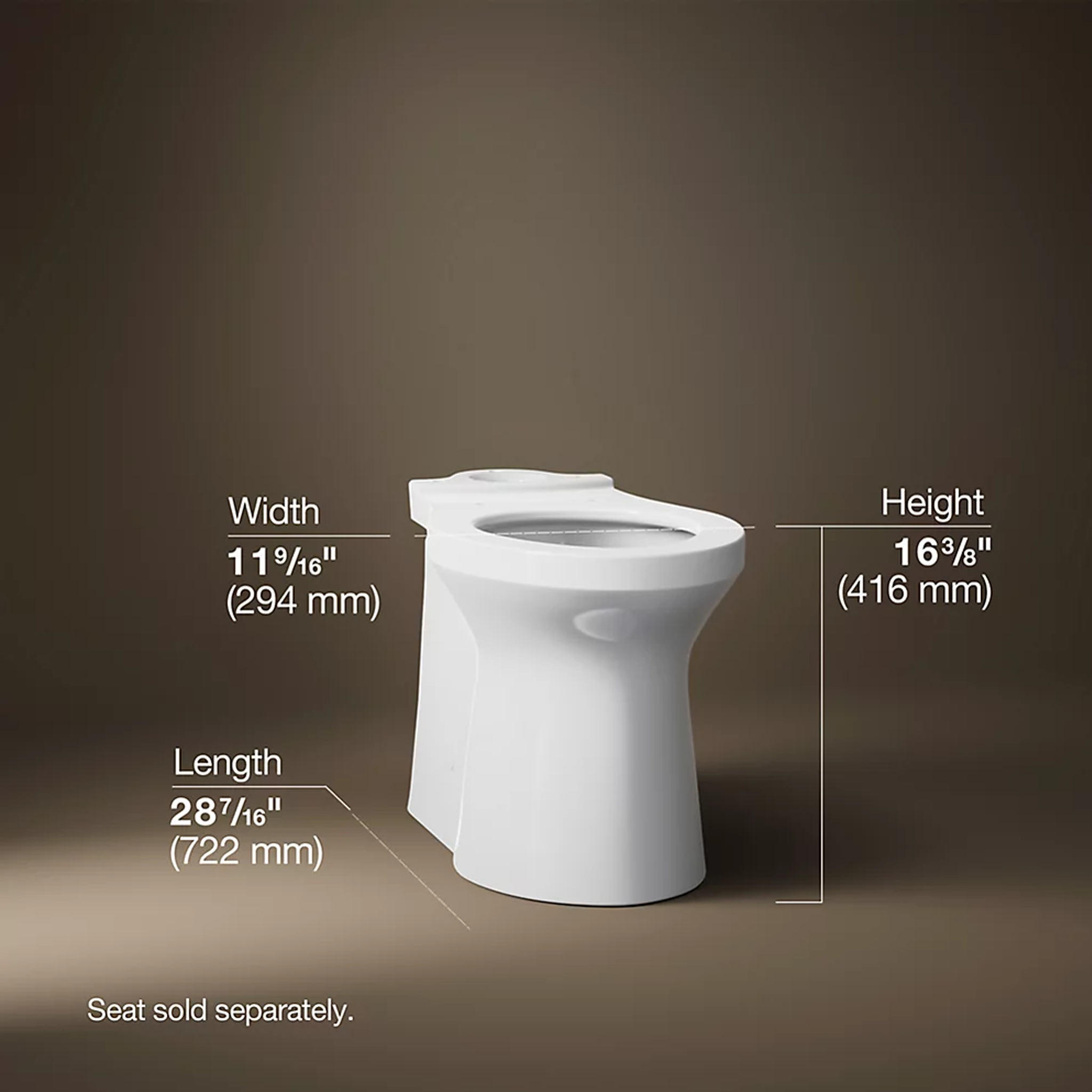 BETELLO ELONGATED TOILET BOWL WITH SKIRTED TRAPWAY, SEAT NOT INCLUDED - robinsonco.ca