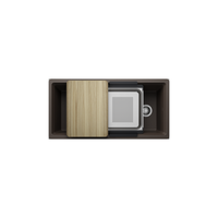 Blanco Inteos 39-inch kitchen workstation sink in cafe finish with accessories