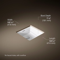 BRAZN SQUARE UNDERMOUNT BATHROOM SINK - robinsonco.ca