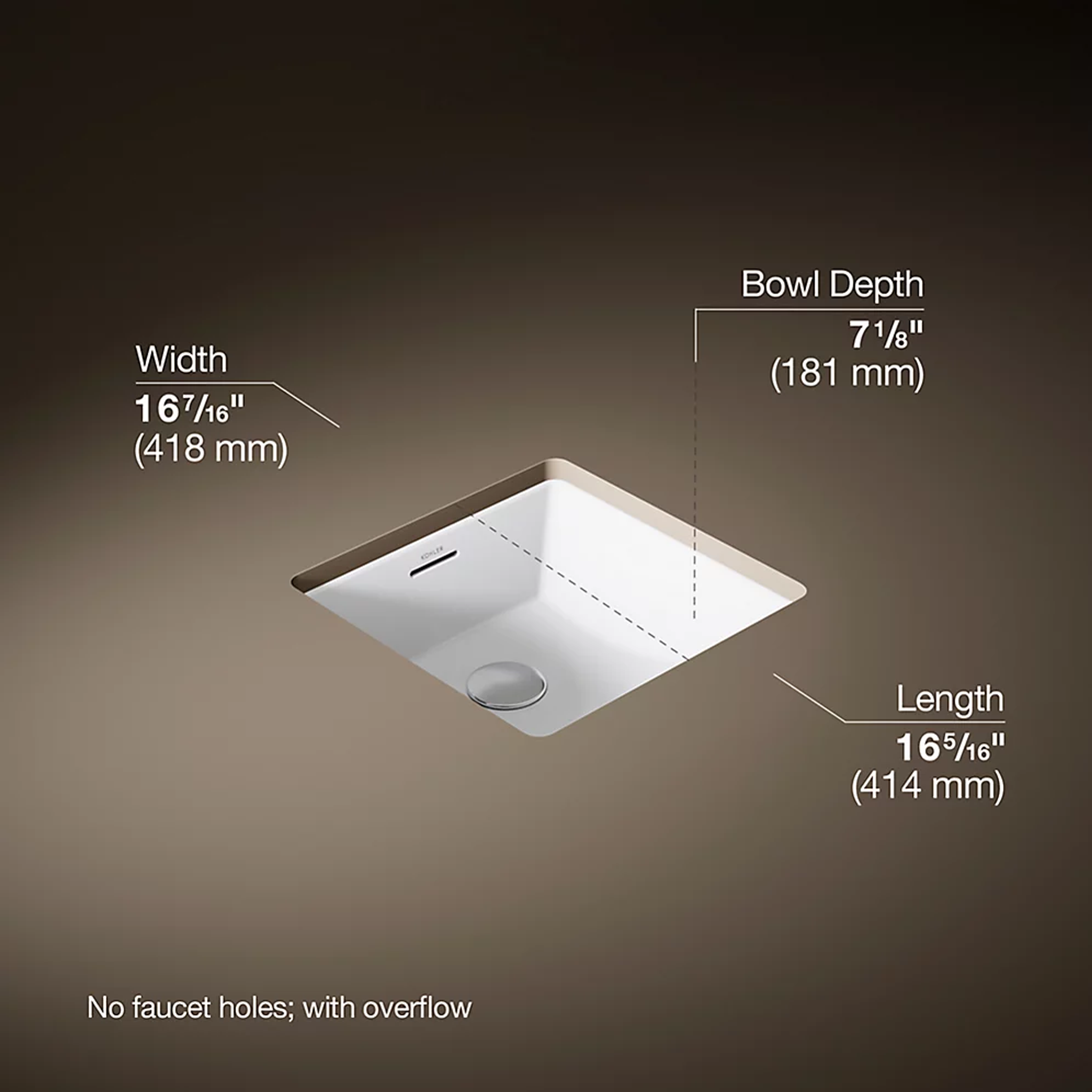 BRAZN SQUARE UNDERMOUNT BATHROOM SINK - robinsonco.ca