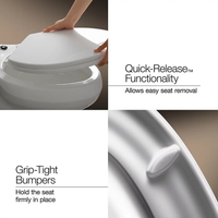 BREVIA™ QUICK-RELEASE™ ELONGATED TOILET SEAT - robinsonco.ca