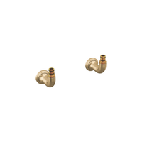 Brizo Faircroft long wall-mount union in luxe gold finish