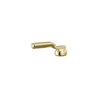 Brizo Faircroft bridge faucet industrial lever handle kit in unlacquered brass