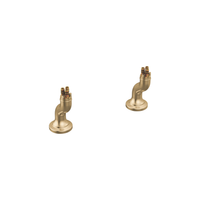 Brizo Faircroft angled deck-mount riser in luxe gold finish
