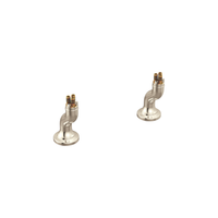 Brizo Faircroft angled deck-mount riser in polished nickel finish