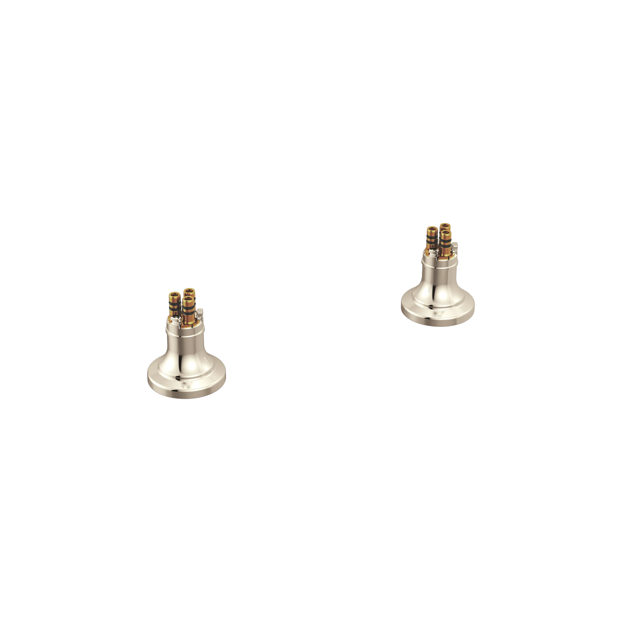 Brizo Faircroft low deck-mount riser in polished nickel